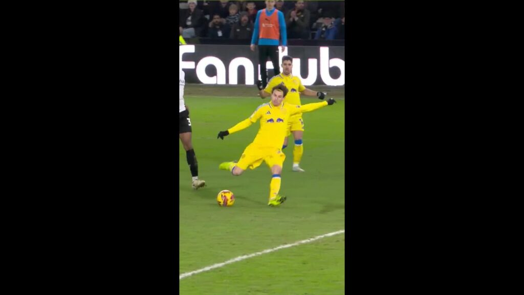 GOAL of the season?! Brenden Aaronson finishes team move #lufc