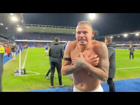 Kalvin Phillips doing the Cole Palmer celebration after beating Chelsea 2-0 😂