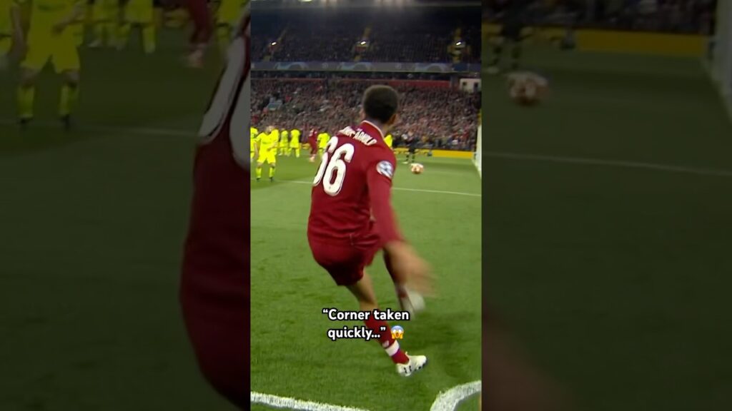 “Corner taken quickly…” 😏