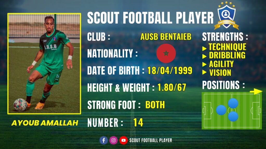 AYOUB AMALLAH 🔵 MIDFIELDER 🔵 AUSB BENTAIEB 🔵 BEST OF 2023/24 HD