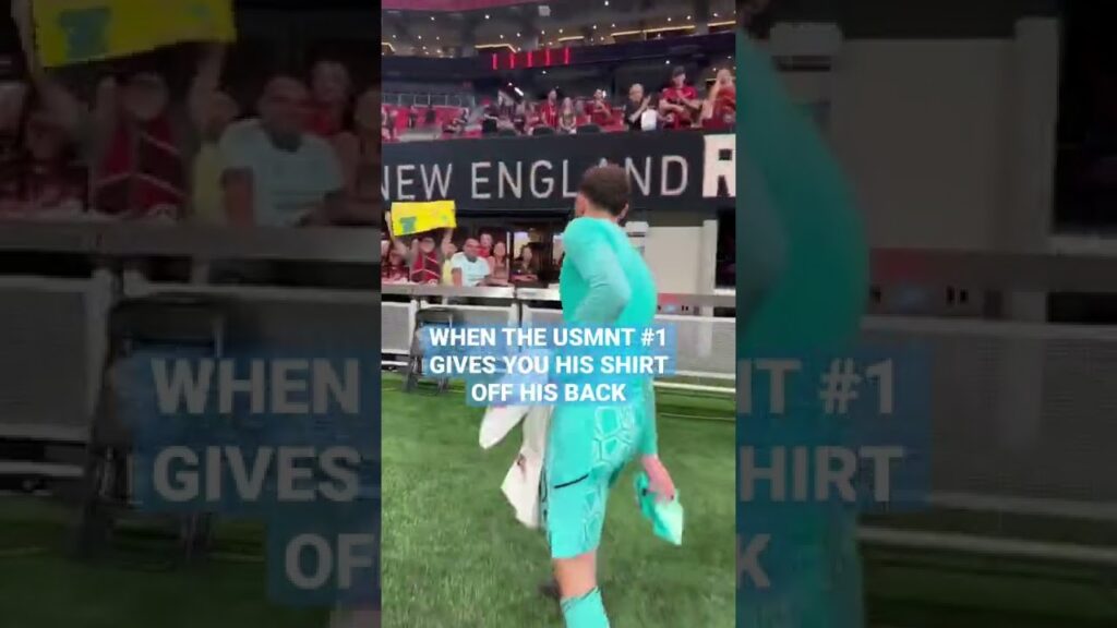 Must-See: Matt Turner Gives Atlanta Fan The Shirt Off His Back Postgame! 👕