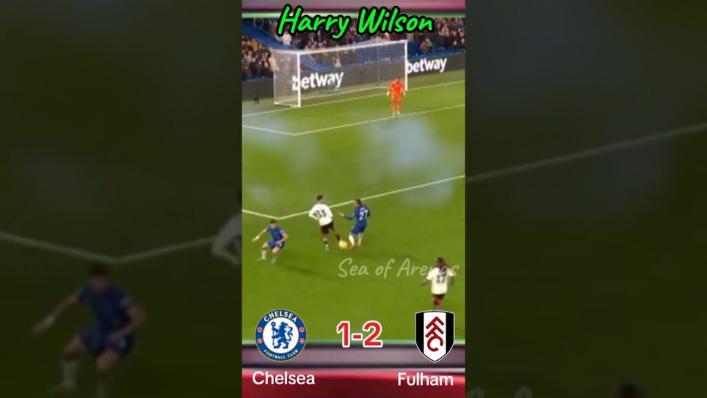 Gol Harry Wilson || Chelsea 1-2 Fulham #shorts #chelsea #fulham #chelseavsfulham #ligainggris #epl