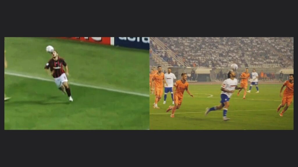 Rino Gattuso and Marko Livaja | ball control