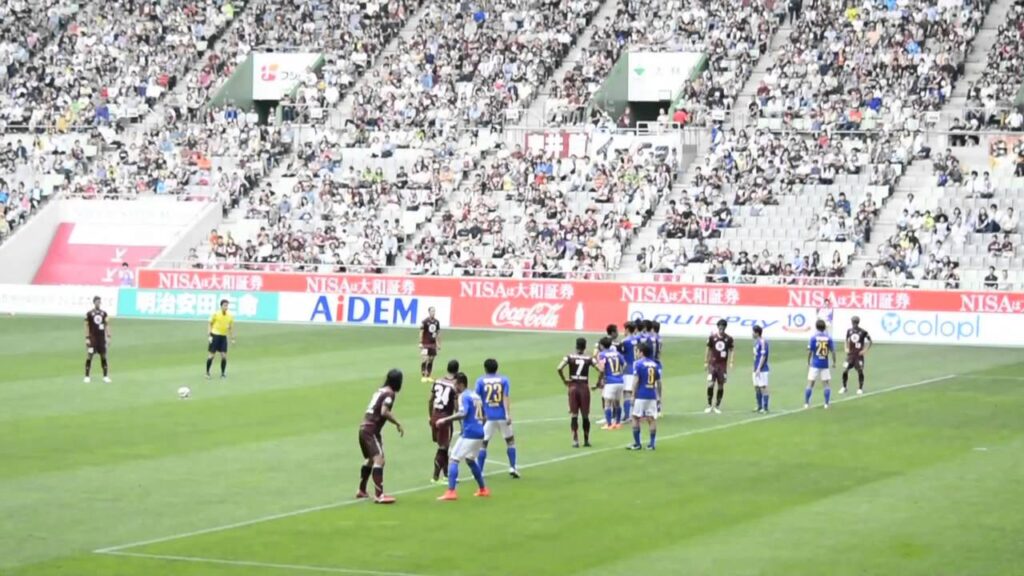 チョン・ウヨンの無回転FKは枠外　2015/5/30 ヴィッセル神戸vsベガルタ仙台
