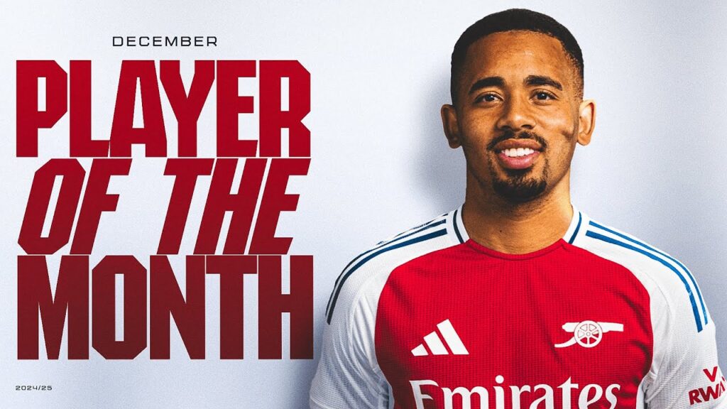 GABBY'S ON FIRE 🔥  | December Player of the Month winner: Gabriel Jesus