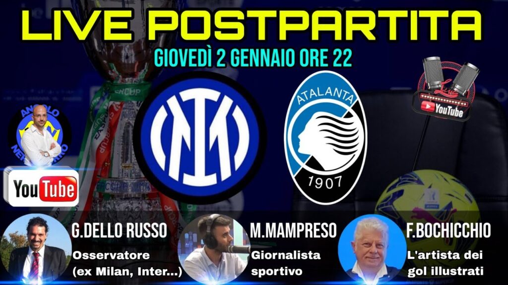 🔴 INTER - ATALANTA 2-0❗️SUPER DUMFRIES ci porta in FINALE❗️#live #postpartita
