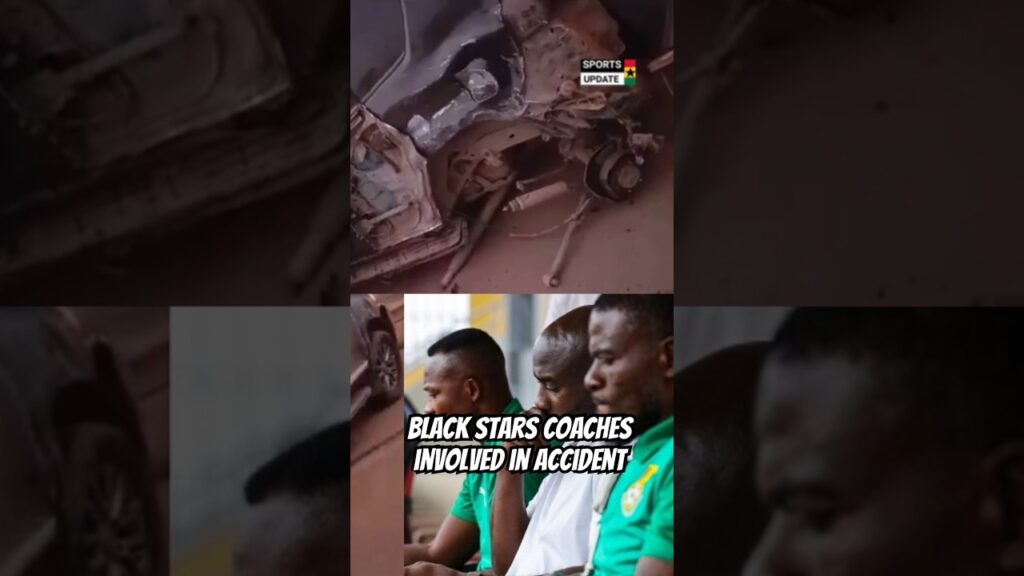 Black Stars coaches escape accident #sportsupdateghana #football #blackstars #OttoAddo #GFA