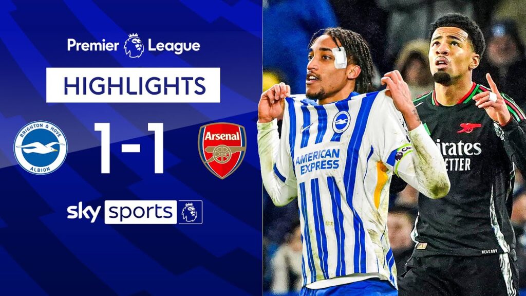 Arsenal drop points at the Amex 🫣 | Brighton 1-1 Arsenal | Premier League Highlights