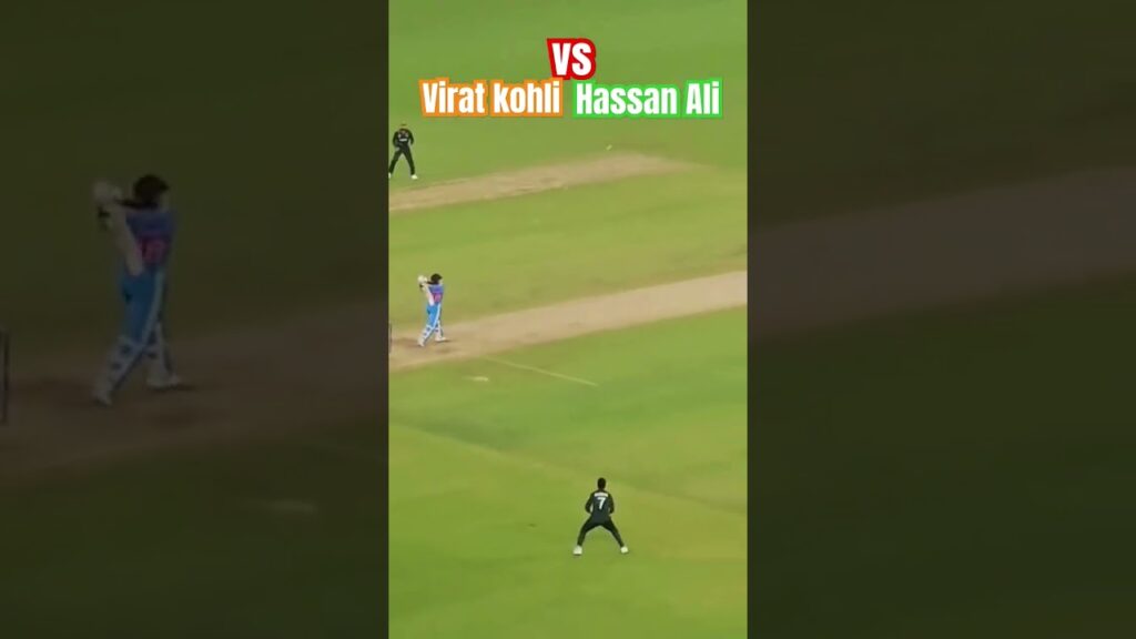 Virat kohli vs Hassan Ali | Hassan Ali bold Virat Kohli | Virat kohli batting vs Pakistan #shorts