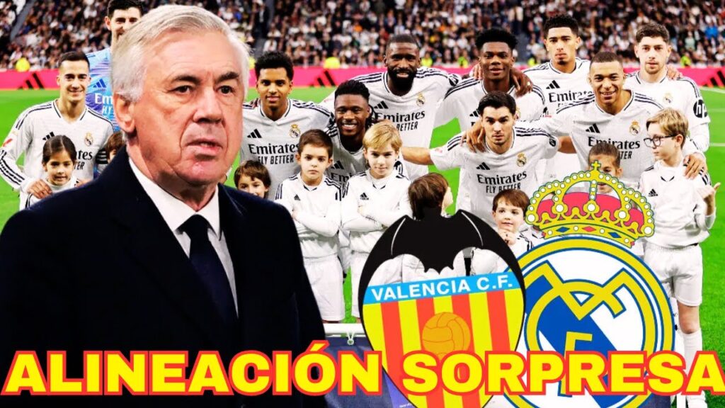 ALINEACIÓN OFICIAL DEL REAL MADRID EN VALENCIA ANCELOTTI DEJA FUERA A CAMAVINGA