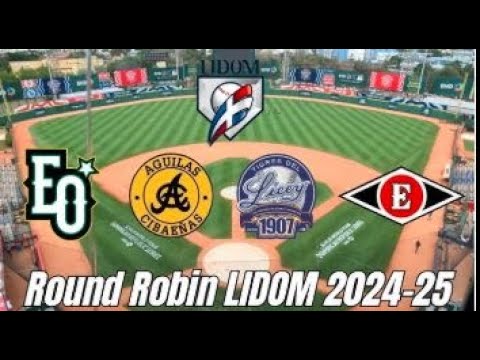 Águilas Cibaeñas Vs Tigres del Licey  lidom leones vs estrella en vivo round robin 2 de enero 2025