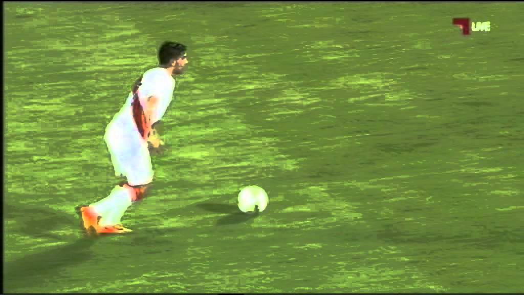 تألق سعد الشيب فى مباراة قطر وبيرو 3