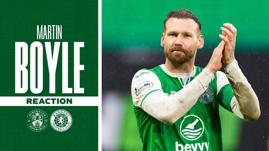 Hibernian 3 Rangers 3 | Martin Boyle's Reaction | William Hill Premiership