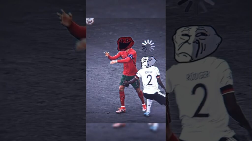 Ronaldo Vs Rudiger😈🔥🤫 #ronaldo #football #ucl #goat #edit