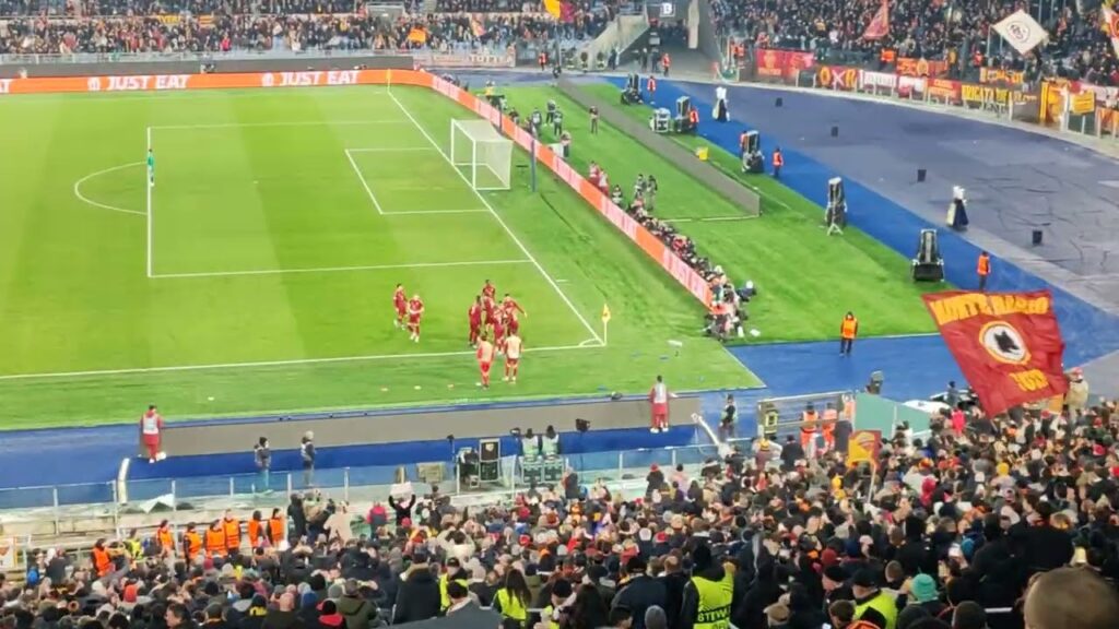 12/12/24 Roma Braga: stadio Olimpico in delirio per il primo gol in giallorosso di Saud Abdulhamid!