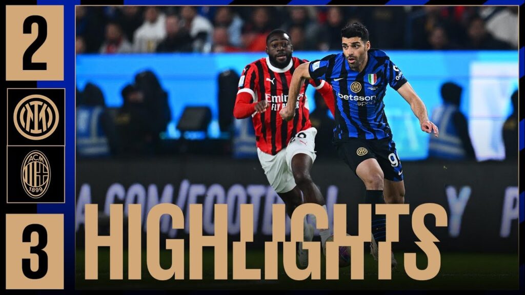 INTER 2-3 MILAN | HIGHLIGHTS SUPERCOPPA ITALIANA ⚫🔵🇬🇧