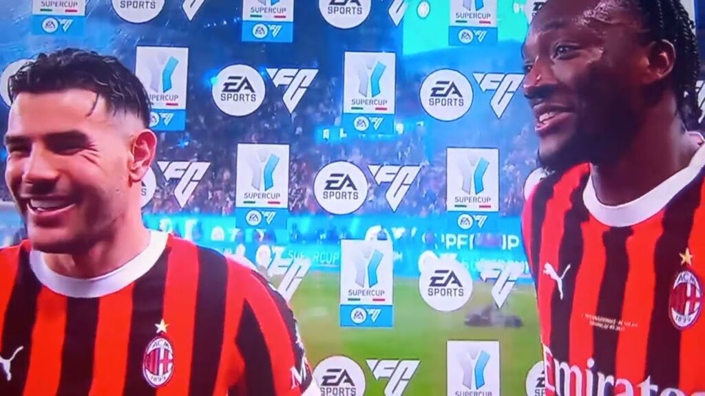 Theo Hèrnandez e Abraham intervista post Inter-Milan (2-3)"Vittoria Supercoppa‼️"