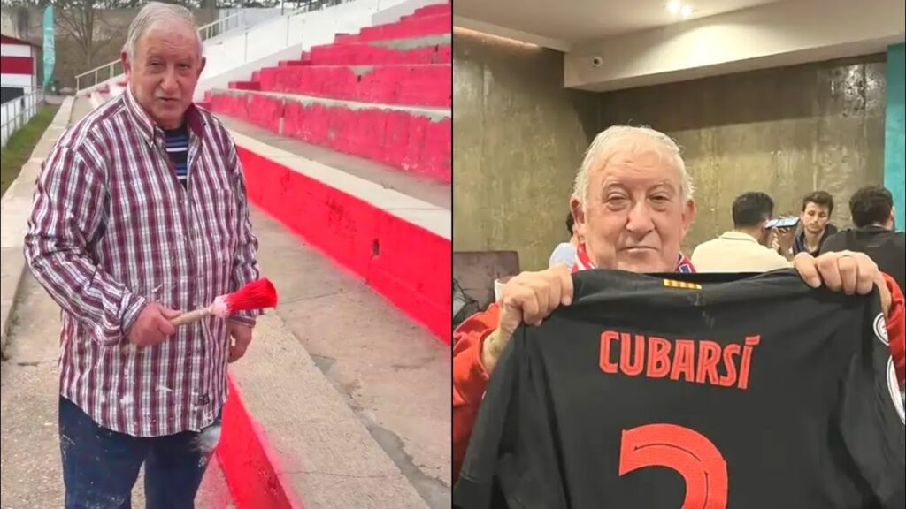 Barcelona reward a 72-year-old Barbastro fan after HOURS of painting the stadium