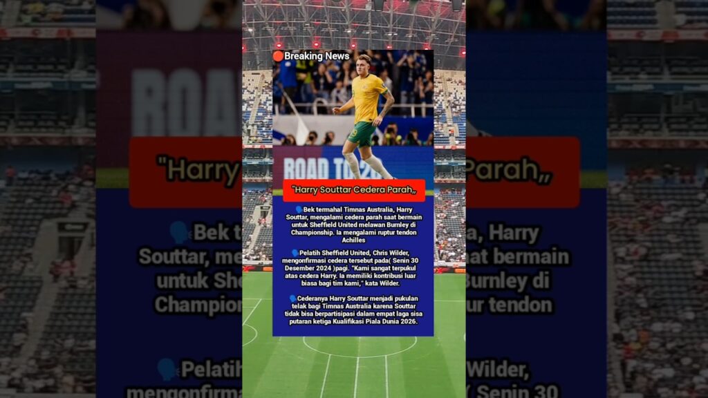 Cedera parah Harry Souttar, Socceroos Terancam"#Harry Souttar #football #Cederaparah#Sheffieldunited
