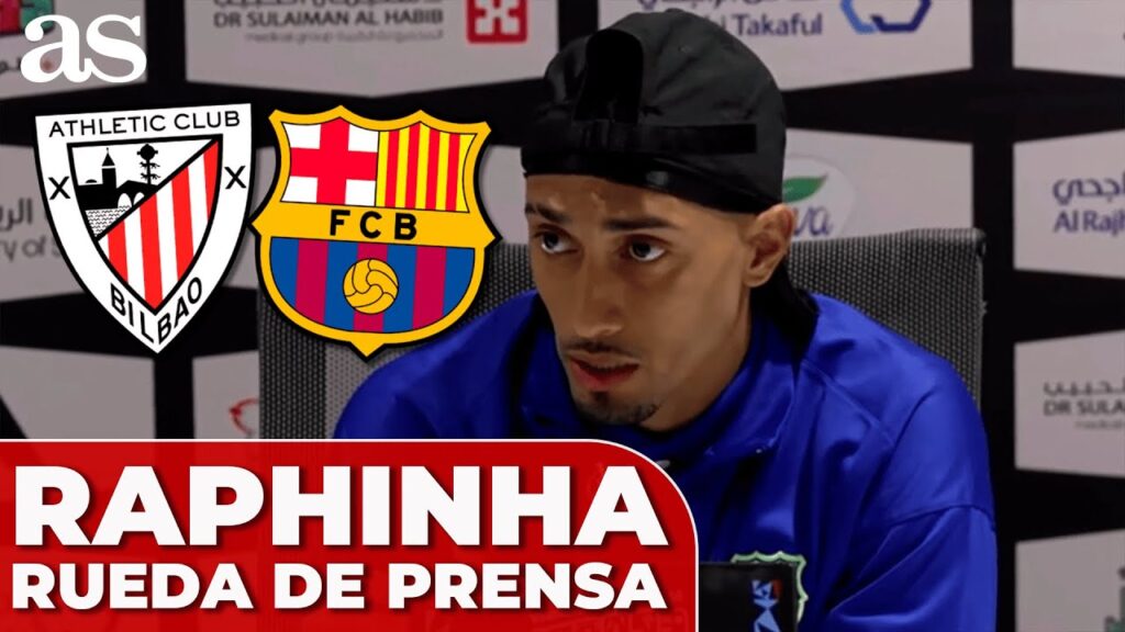 RAPHINHA RUEDA DE PRENSA | PREVIA ATHLETIC CLUB - FC BARCELONA | SUPERCOPA DE ESPAÑA