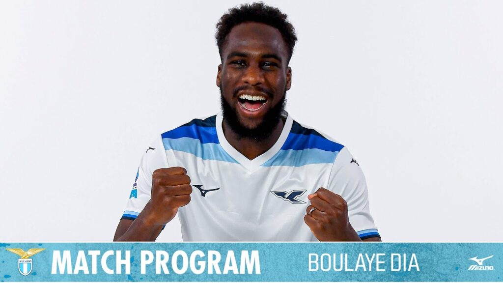 Boulaye Dia al match program di Lazio-Como