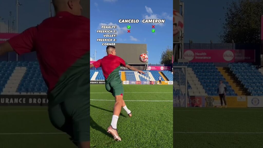 That VOLLEY from Joao Cancelo⁉️🤩 #footballchallenge #joaocancelo #footballshorts