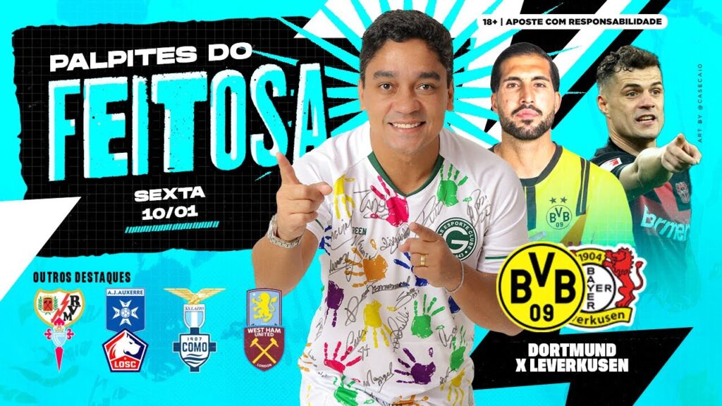 PALPITES DE FUTEBOL DIA 10/01/2025 + BILHETE FEITO - PEDRO FEITOSA