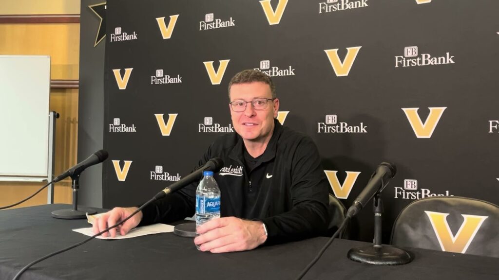 Mark Byington and Grant Huffman after Vandy's loss to Mississippi State