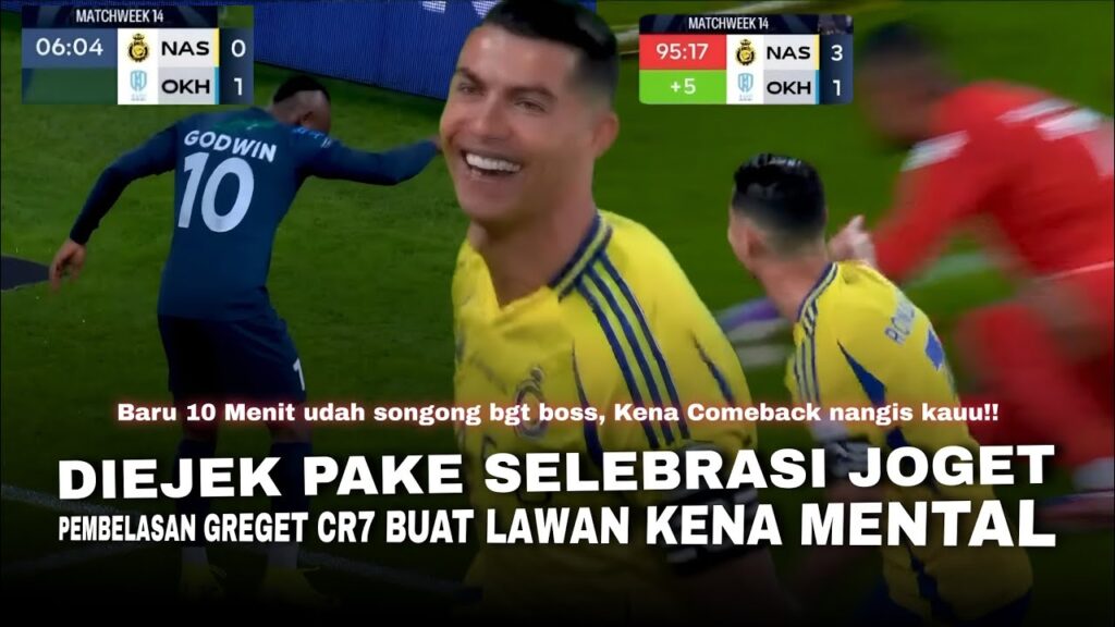 Ronaldo DIEJEK Dikandang Lawan 🤬 Pembalasan C.Ronaldo Ke Al-Okhdood, Auto Bungkam Fans Lawan Woyy!!