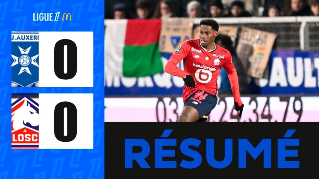 Jonathan David MISSED PENALTY | Auxerre vs LOSC Lille 0-0 Highlights | Ligue 1 2024-2025