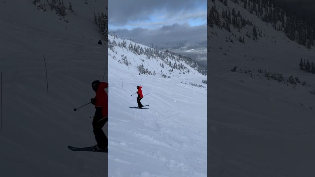 360🎿 #skiing #fail #snow