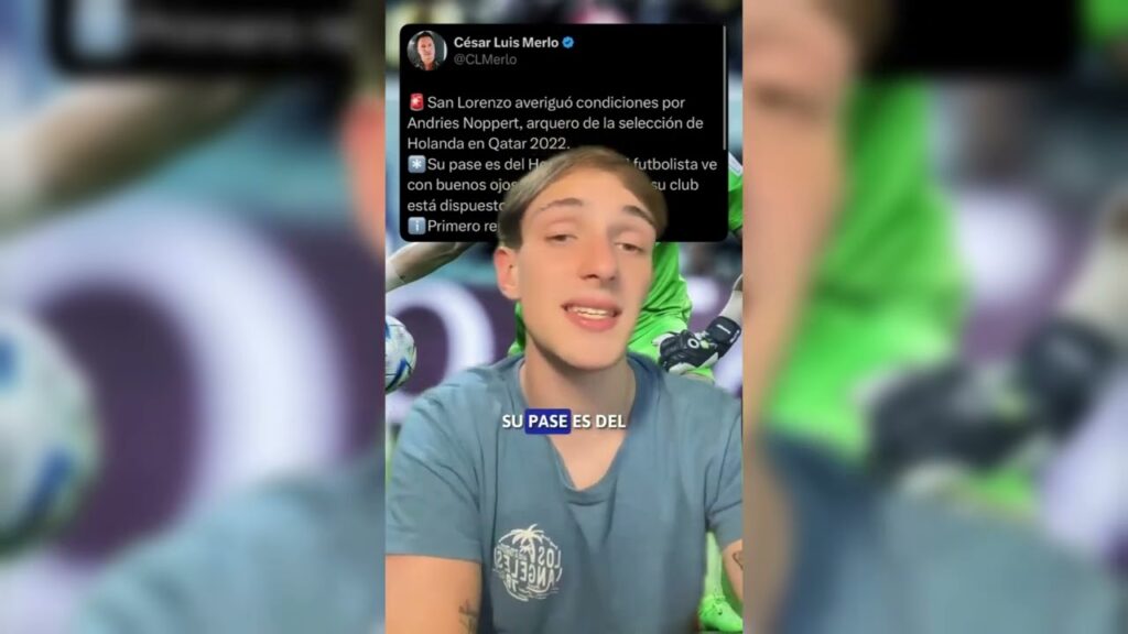 El arquero de la Selección de Holanda, Andries Noppert, es pretendido por San Lorenzo.