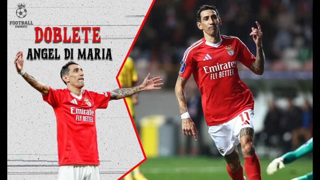 Doblete de Angel Di Maria para llevar al Benfica a la Final de la Copa de la Liga de Portugal.