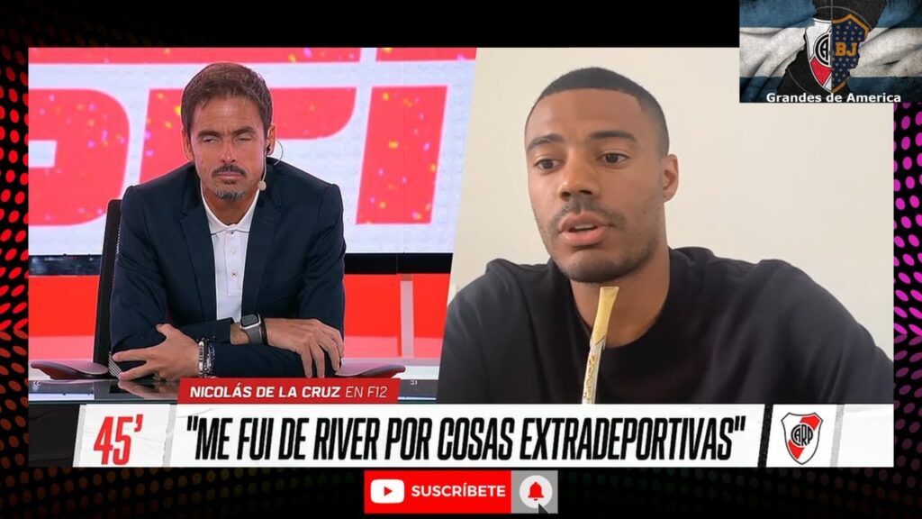 Bombazo, River y el CABARET. Salió a hablar Nicolas de la Cruz "Me Fui por cosas Extradeportivas"