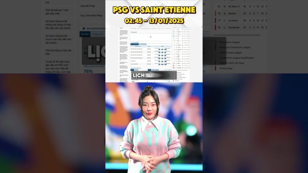 Dự đoán kết quả PSG vs Saint-Etienne: Ai sẽ vượt trội? #psg #saintetienne #bongda