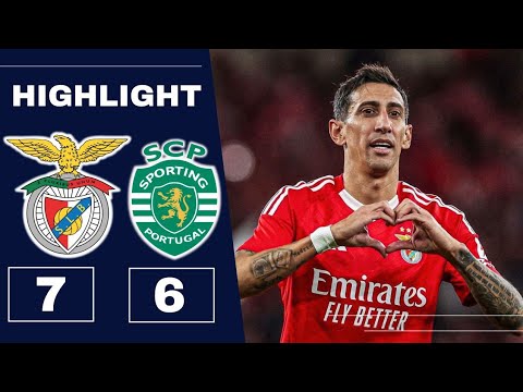Di Maria🔥 Sporting CP vs Benfica  (1) 7 - (1) 6 League Cup Final 2025 Full Match Highlight & Goals