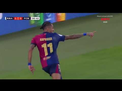 Barca⚽️ Raphinha🅰️ Jules Koundé Real Madrid 1-3 Barcelona