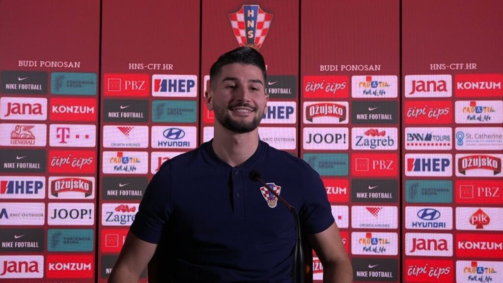 Konferencija za medije hrvatske reprezentacije: Josip Juranović i Antonio Mirko Čolak