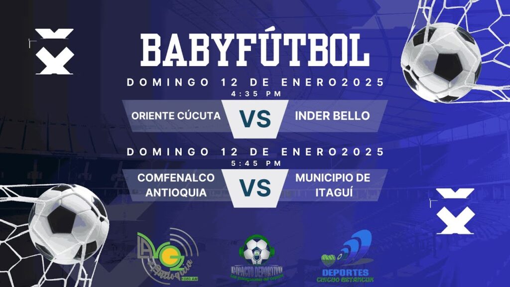 BabyFútbol 2025. Tiempo Adicional Deportes Chicho Betancur