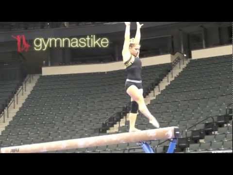 Shawn Johnson Beam Podium Training Visa Championships 2011