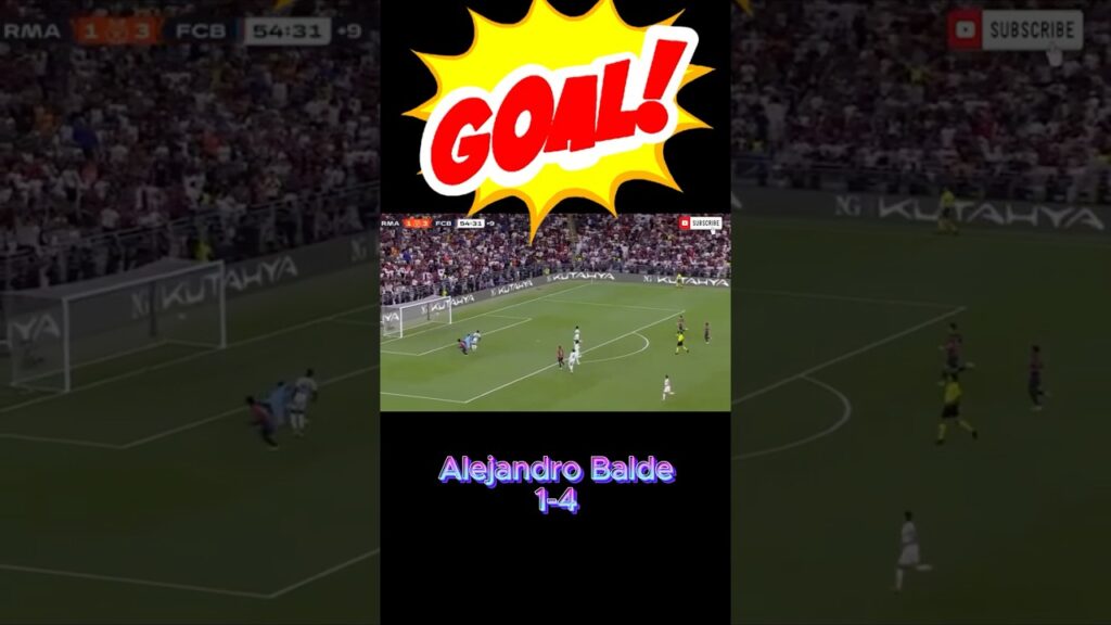Alejandro Balde GOAL #realmadrid #alejandrobalde #elclasico Alejandro Balde GOAL #realmadrid #alejandrobalde #elclasico