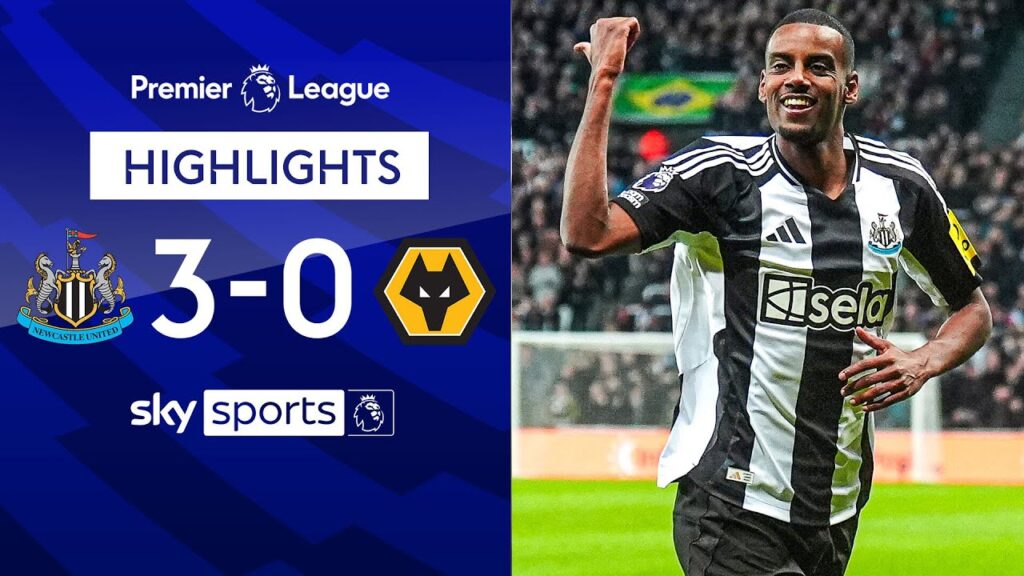 NINE wins in a row for the Magpies 🔥 | Newcastle 3-0 Wolves | Premier League highlights