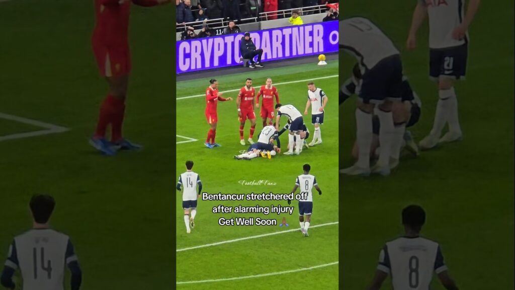 Bentancur stretchered off after alarming injury. Get Well Soon 🙏🏾 #football #carabaocup