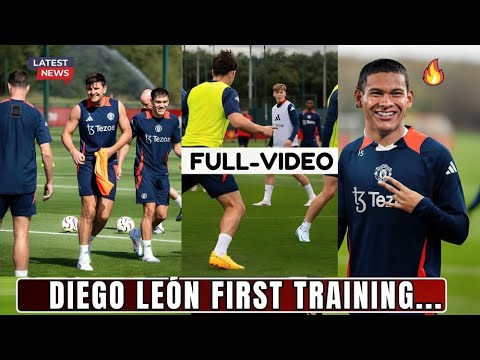 YES! ✅Diego León Storms Carrington For First Training At Manchester United With First Team.