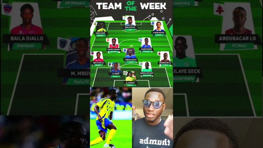 Équipe type des sénégalais de ce week-end 🇸🇳 #football #pourtoi #foot #sports #viralreels #afrique