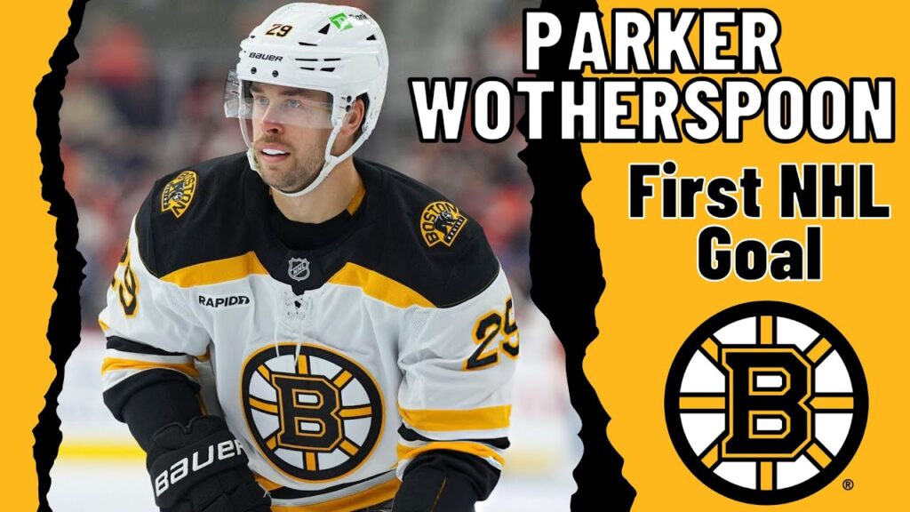 Parker Wotherspoon #29 (Boston Bruins) first NHL goal Jan 14, 2025