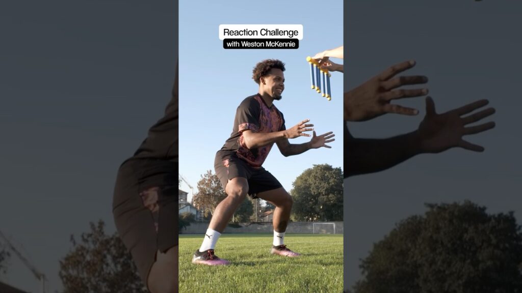 Weston McKennie takes on the Quick Hands Challenge 💪 #soccerdotcom  #football #puma #westonmckennie