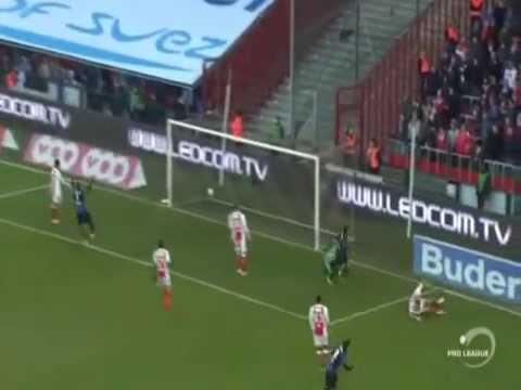 thomas meunier (club brugge kv) goal vs standard de liège 2014