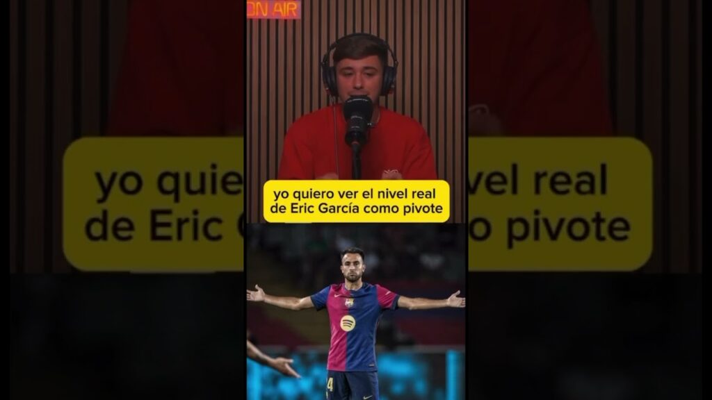 Nacho apuesta por la titularidad de Eric García como pivote contra el Girona