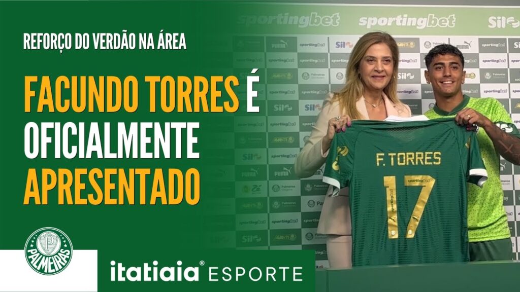 URUGUAIO FACUNDO TORRES É APRESENTADO PELO PALMEIRAS
